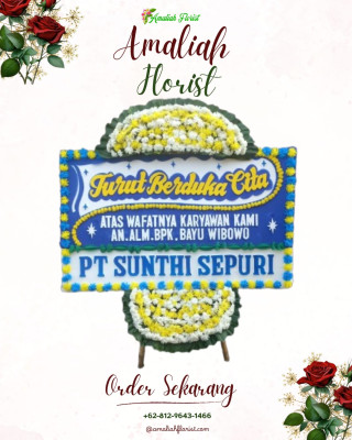 Papan Bunga Duka di Pino